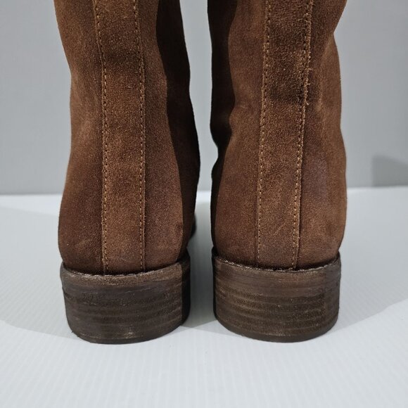 Free People Easton Equestrian Ankle Boot Shoe Saddle Brown Suede EU Size 40 US 9 - Picture 7 of 16